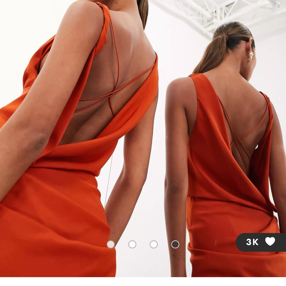 ASOS edition sleeveless cowl neck dress maxi